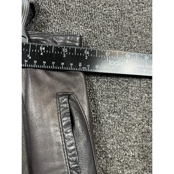 VTG Giorgio Ropati Leather Tapered Pants Womens Size 12 High Rise Pleated Italy - Picture 8 of 8